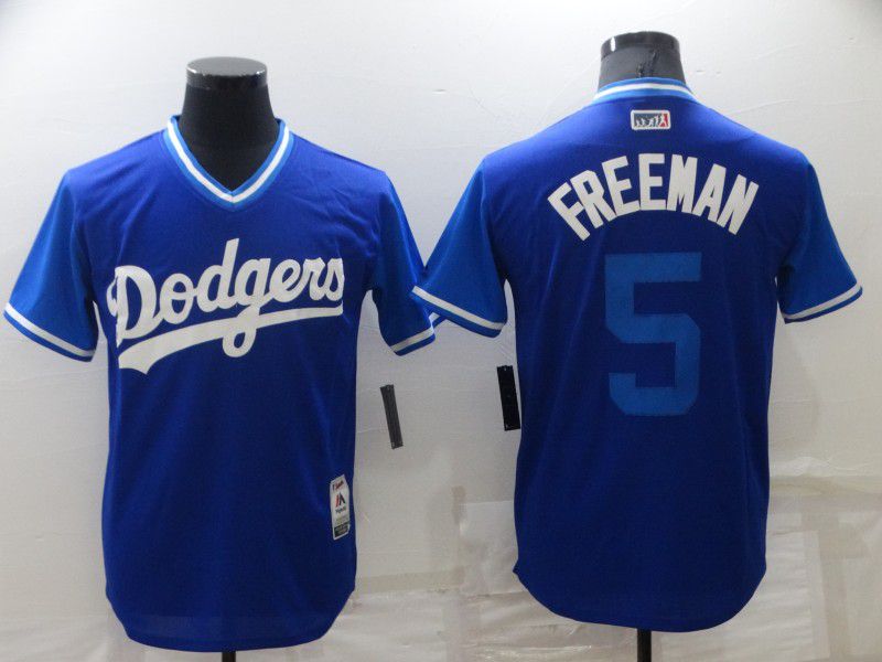 Men Los Angeles Dodgers #5 Freddie Freeman Blue Game 2022 MLB Jerseys